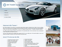 Tablet Screenshot of binthamergarage.com